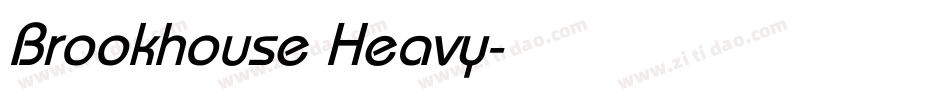 Brookhouse Heavy字体转换